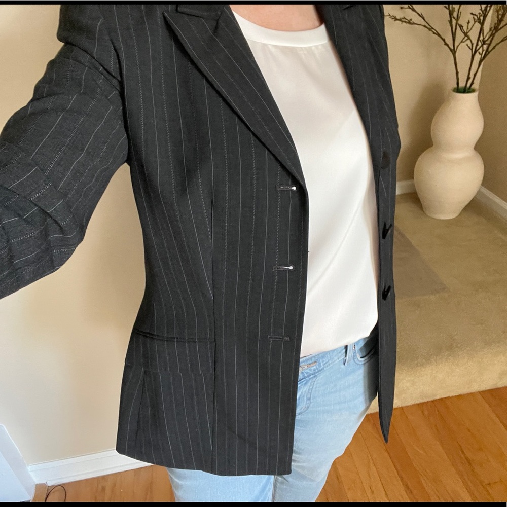 Kasper blazer, dark grey size 6